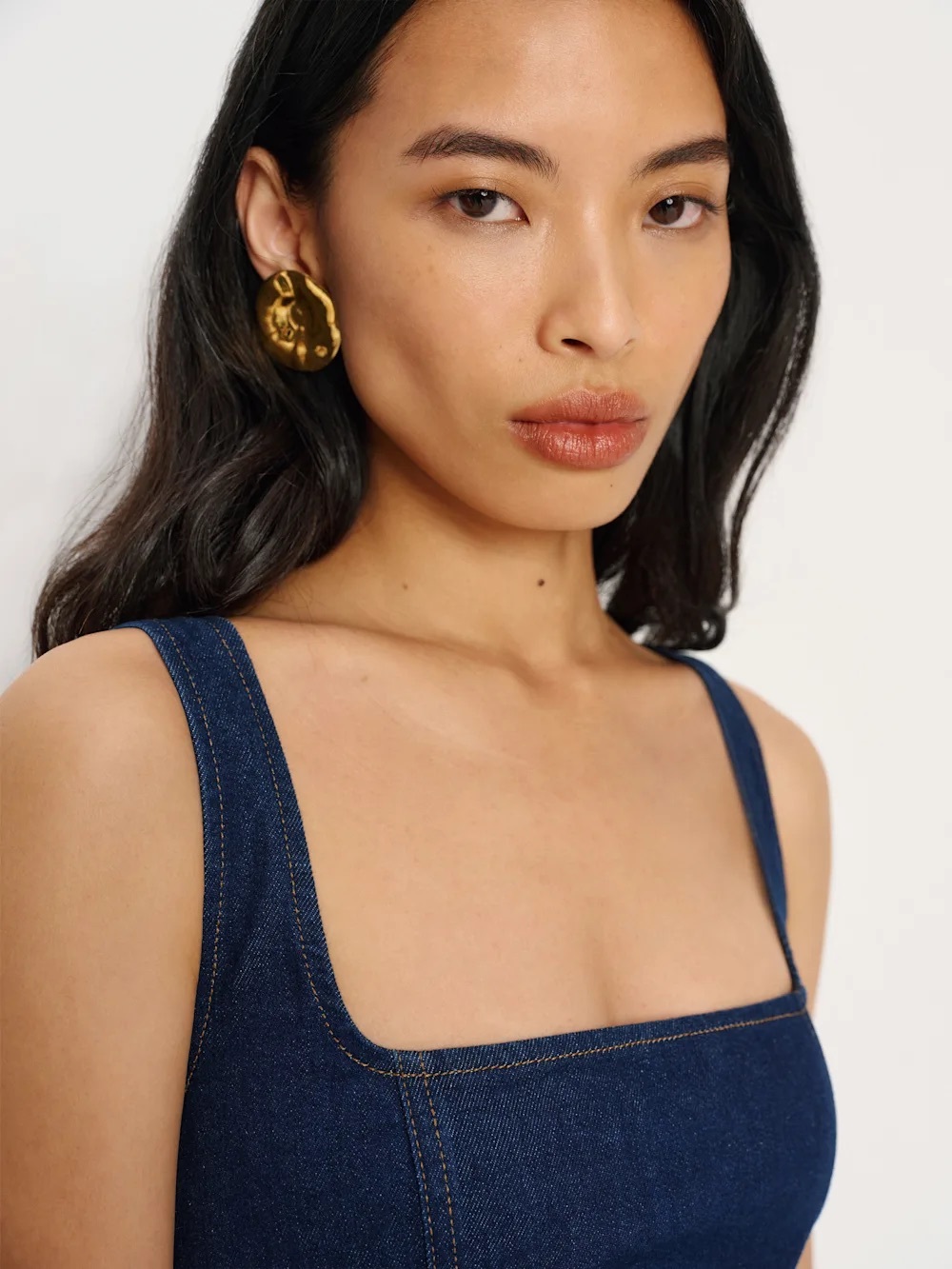 Reformation Gladys Super Stretch Denim Middi Dress - Picture 4 of 4